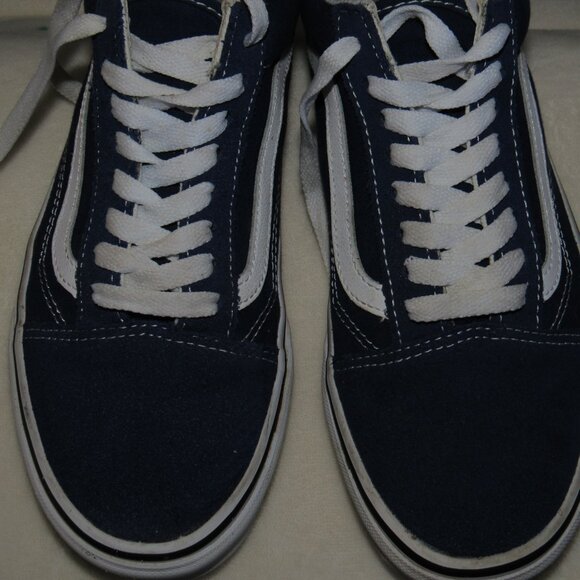OLD SKOOL ROYAL BLUE VANS SNEAKERS-FABRIC & BRUSHED SUEDE-M-7.5 W-9-SKATE-PARTY - Picture 8 of 11
